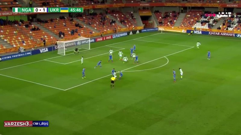 خلاصه بازی نیجریه 1 - اوکراین 1 (جام جهانی جوانان)