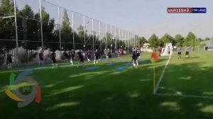 اولین تمرین تیم ملی فوتبال ایران زیر نظر مارک ویلموتس