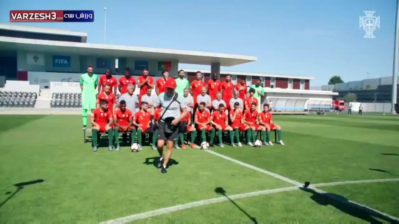 پشت صحنه عکس تیمی ملی‌پوشان پرتغال