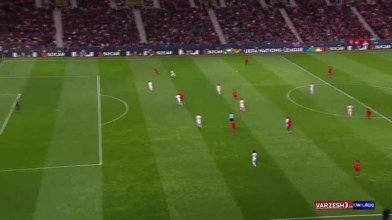 گل دوم پرتغال به سوئیس(دبل رونالدو)