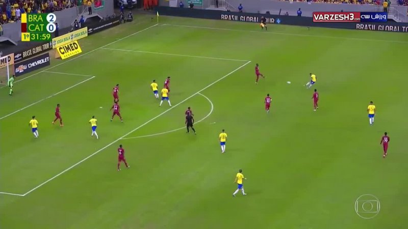 خلاصه بازی برزیل 2 - قطر 0 ( دوستانه ملی )
