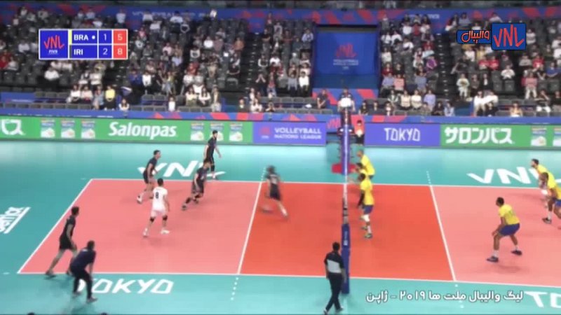 خلاصه والیبال برزیل 3 - ایران 2 (لیگ ملت های والیبال)