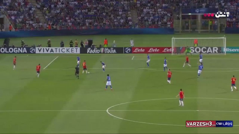 سوپرگل دنی سبایوس برابر ایتالیا (یورو U21)
