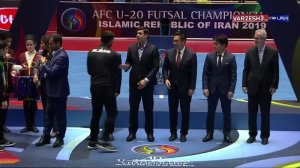 اهدای مدال برنز به تیم ملی فوتسال زیر 20 سال ایران 