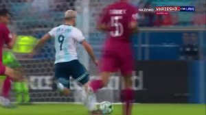 گل دوم آرژانتین به قطر توسط آگوئرو