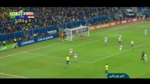 صعود برزیل به جمع چهار تیم برتر کوپا آمریکا
