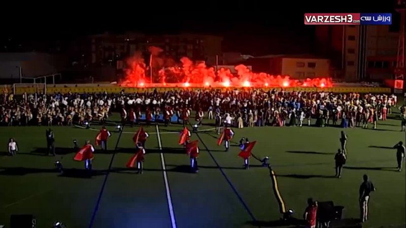 رژه کاروان ایران در مراسم افتتاحیه مسابقات جهانی کارگران