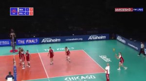 خلاصه والیبال برزیل 2 - لهستان 3 (لیگ والیبال ملتها)