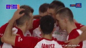 خلاصه والیبال ایران 1 - لهستان 3 (لیگ والیبال ملت ها)