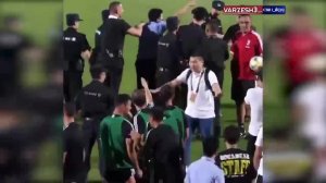 حرکت عجیب رونالدو در مقابل پلیس امنیتی