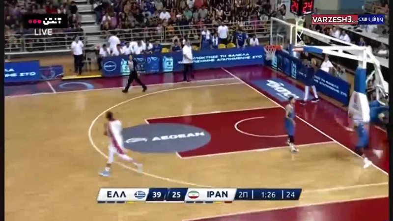 خلاصه بسکتبال یونان - ایران(دوستانه)