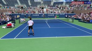 تمرینات آماده سازی راجر فدرر برای US Open 2019