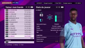 مشخصات و قدرت بازیکنان منچسترسیتی در PES 2020
