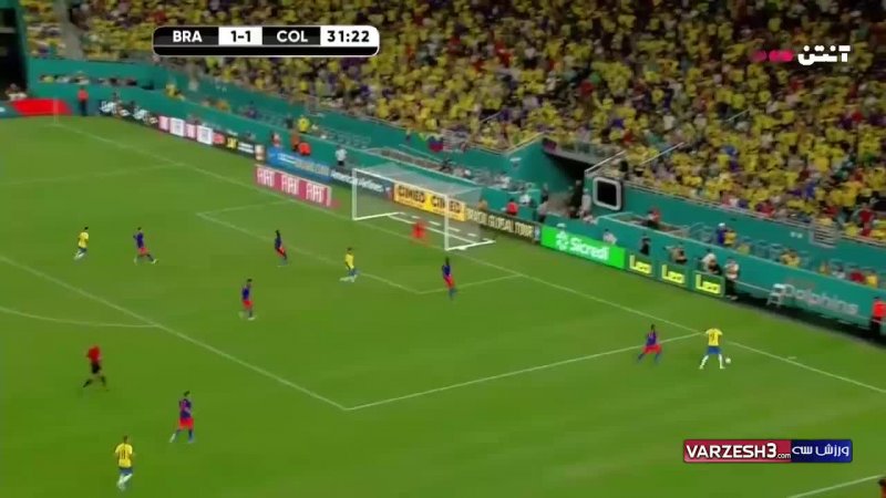 خلاصه بازی برزیل 2 - 2 کلمبیا(دوستانه)