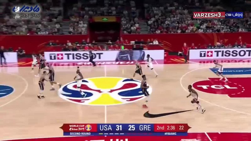 خلاصه بسکتبال آمریکا - یونان (جام جهانی بسکتبال)