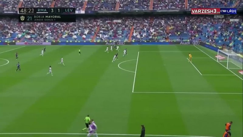 گل اول لوانته به رئال مادرید توسط مایورال