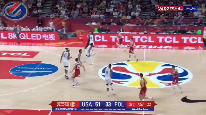 خلاصه بسکتبال آمریکا - لهستان (جام جهانی)