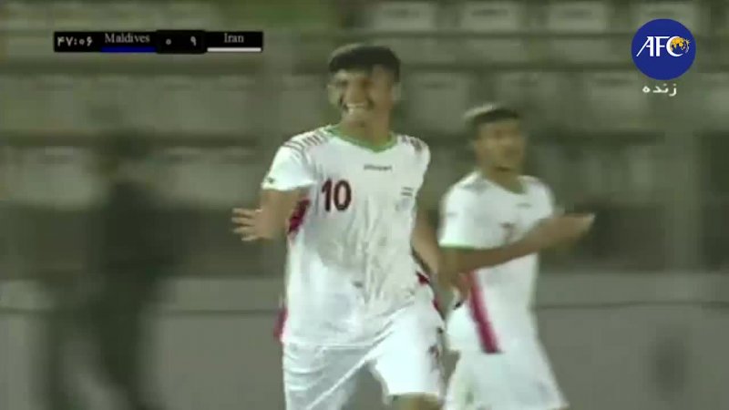 خلاصه بازی ایران 13 - مالدیو 0 (زیر 16 سال)