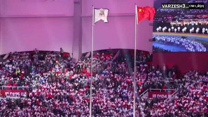 رژه ایرانیان در افتتاحیه مسابقات نظامیان جهان در چین