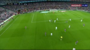 گل چهارم بارسلونا به وایادولید (لیونل مسی)