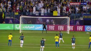گل اول آرژانتین به برزیل پنالتی (مسی)