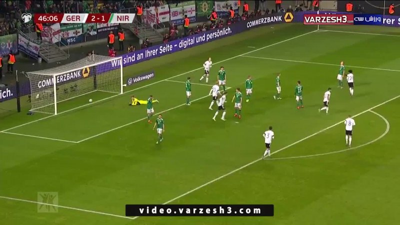 خلاصه بازی آلمان 6 - ایرلند شمالی 1 (مقدماتی یورو)