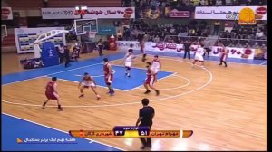 خلاصه بسکتبال مهرام تهران 67 - شهرداری گرگان 66