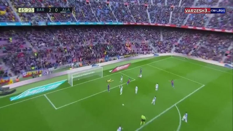 گل دوم بارسلونا به آلاوس(ویدال)