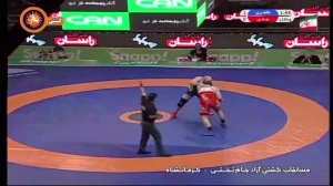 پیروزی پرویز هادی در برابر امین طاهری در وزن (125Kg)