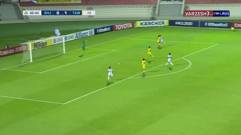 خلاصه بازی الشارجه امارات 0 - التعاون عربستان 1