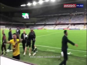 ویدیو هواداران از جشن بازیکنان سپاهان پس‌از کسب پیروزی تاریخی در امارات