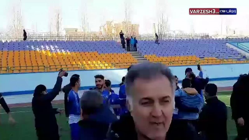 جشن پیروزی بازیکنان استقلال در دربی امیدها