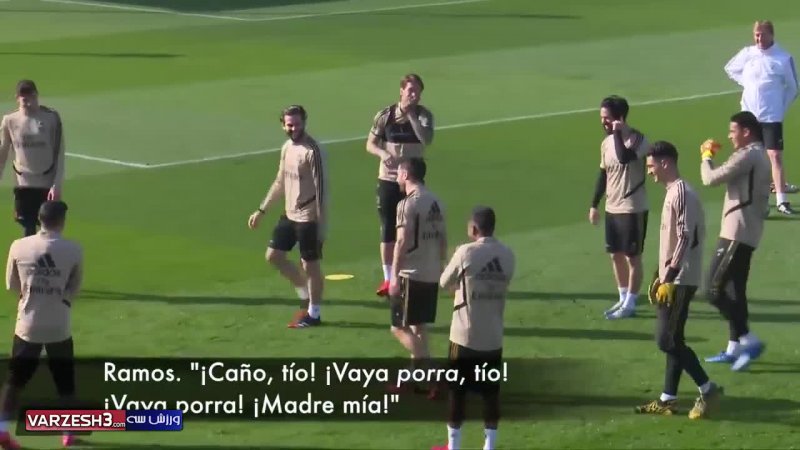 تمرین جالب بازیکنان رئال مادرید قبل از دیدار با سلتاویگو