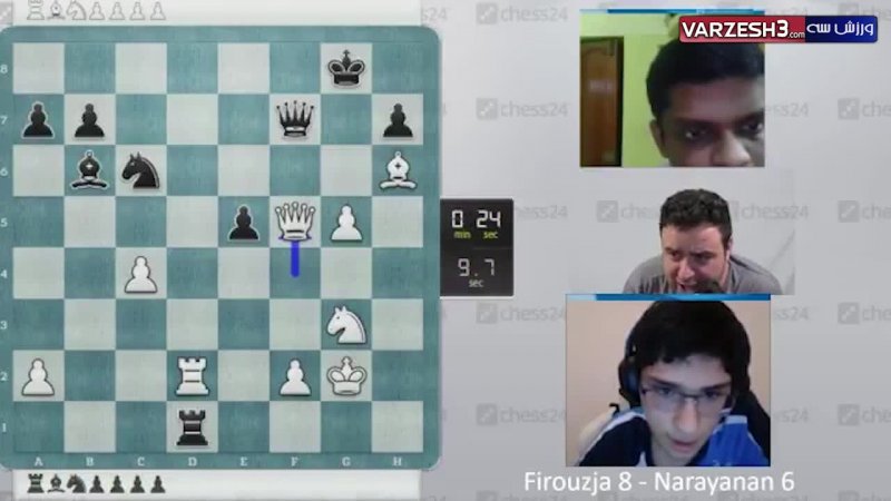 گزارش پرحرارت شطرنج با برد فیروزجا مقابل حریف هندی