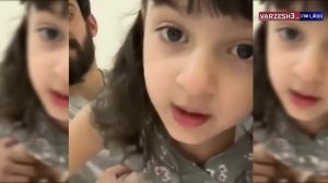کلیپی جالب از ماهینی و دخترش در مبارزه با کرونا