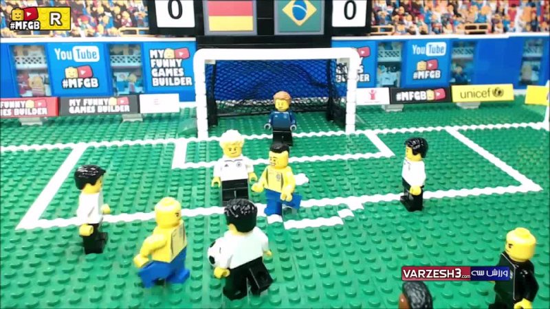 شبیه سازی فینال جام جهانی 2002 با عروسک لگو