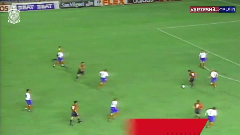 لحظاتی از بازی لوئیس انریکه در تیم ملی اسپانیا
