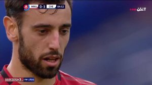 گل اول منچستریونایتد به چلسی توسط برونو فرناندز