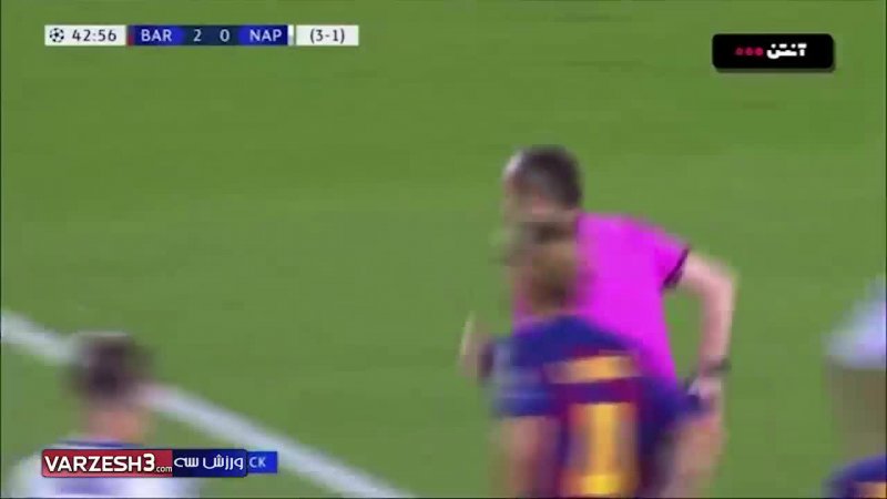 خلاصه بازی بارسلونا 3 - ناپولی 1