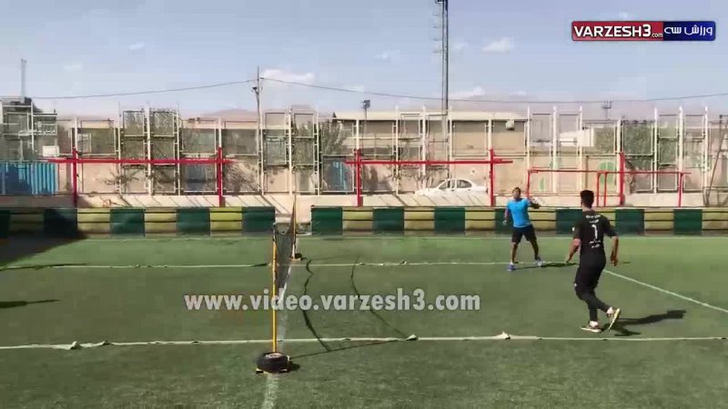 تنیس فوتبال پیام نیازمند با محمد حسین میثاقی
