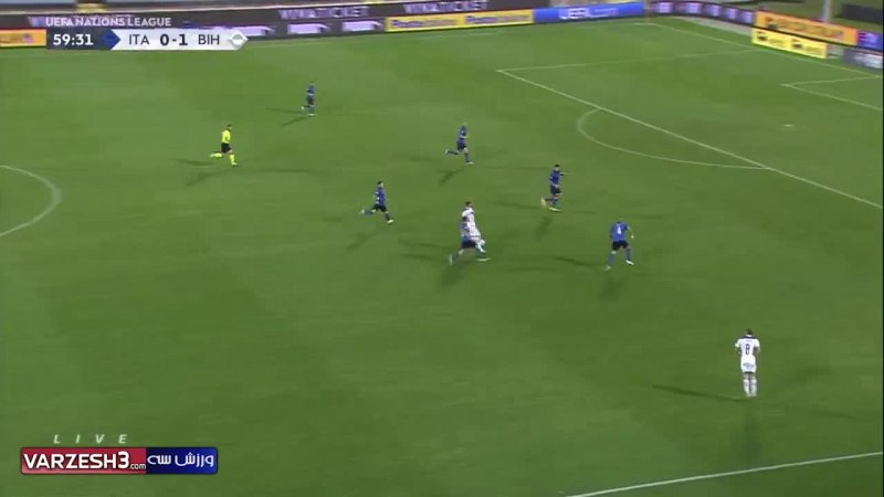 خلاصه بازی ایتالیا 1 - بوسنی 1