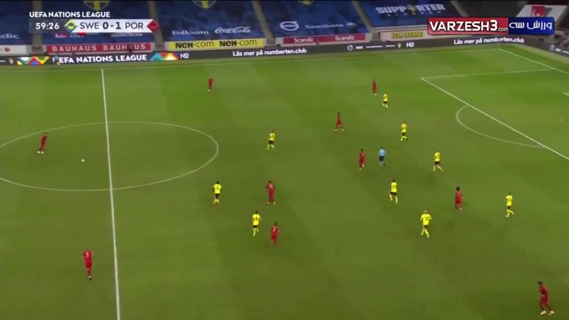 خلاصه بازی پرتغال 2 - سوئد 0
