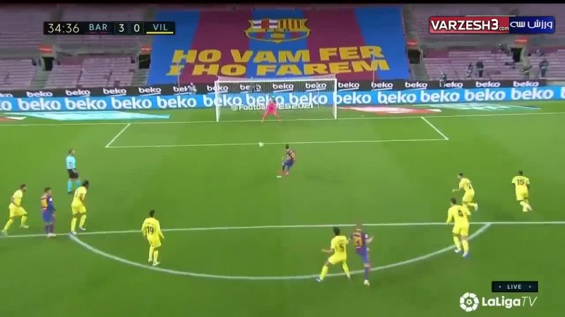 خلاصه بازی بارسلونا 4 - ویارئال 0