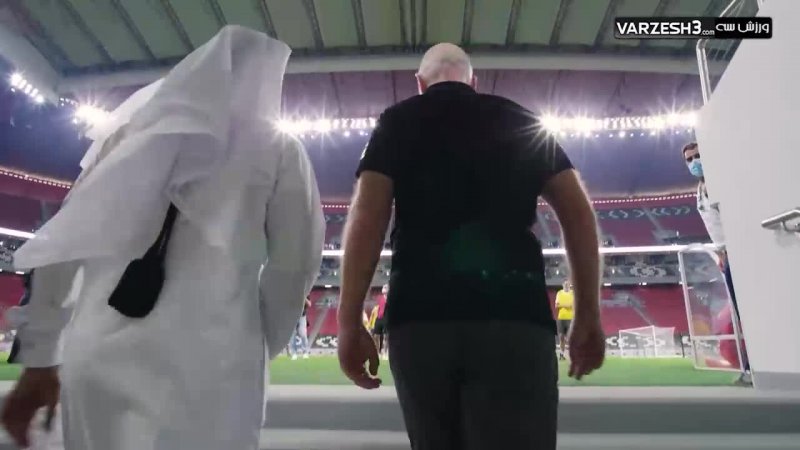 بازدید رئیس فیفا از استادیوم مدرن قطر
