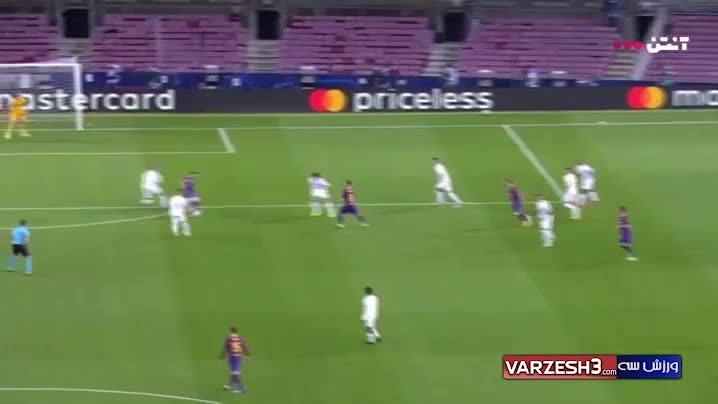 گل سوم بارسلونا به فرنس واروش توسط کوتینیو