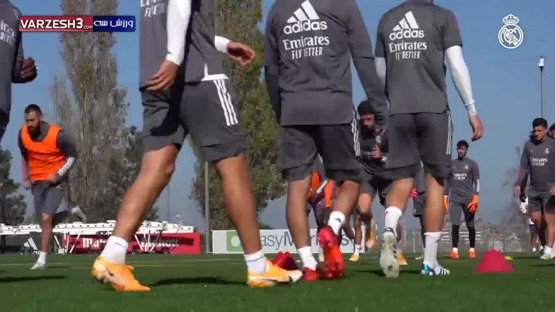 تمرینات آماده سازی بازیکنان رئال مادرید