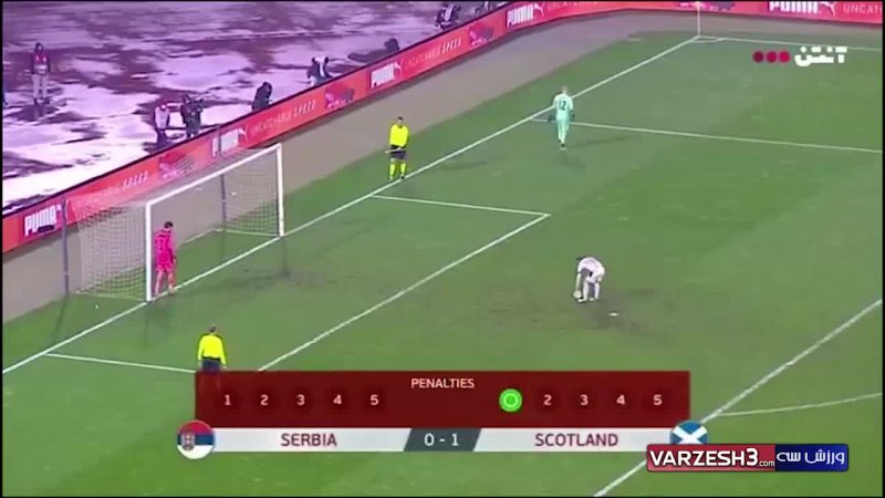 خلاصه بازی صربستان 1 - اسکاتلند 1 (پنالتی4 - 5)
