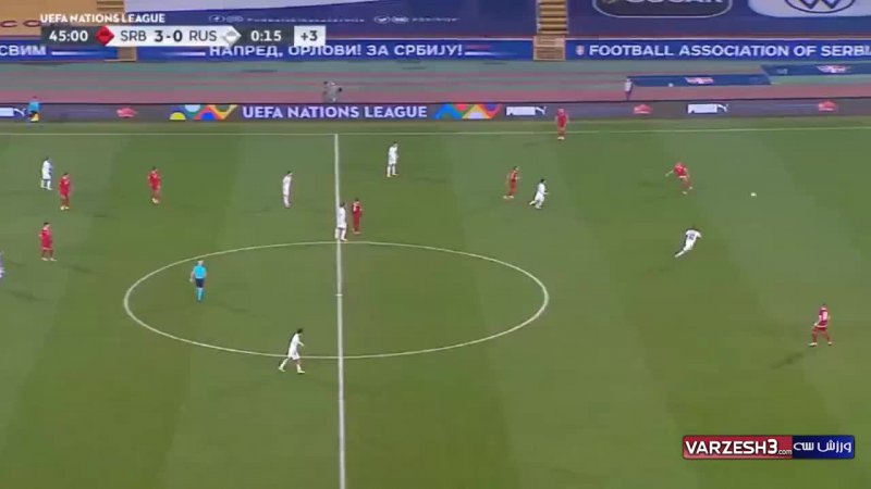 دبل لوکا یوویچ برای صربستان مقابل روسیه