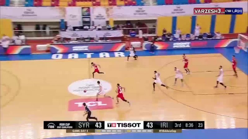 خلاصه بسکتبال ایران 77 - سوریه 70